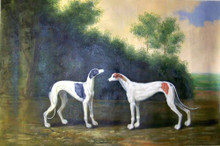 GREYHOUNDS OIL PAINTING OIL PAINTING