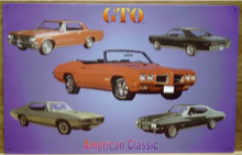 PONTIAC GTO  COLLAGE SIGN GREAT COLLECTION OF CARS, SUPER DETAILS