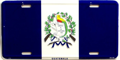 GUATAMALA FLAG LICENSE PLATE