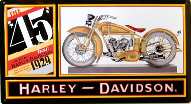 HARLEY TWIN  MOTORCYCLE SIGN