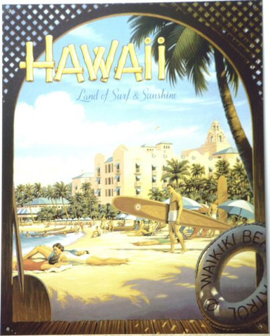 HAWAII - WAIKIKI BEACH SIGN