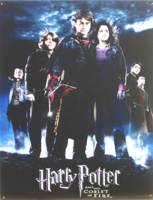 H. POTTER GOBLET of FIRE MOVIE SIGN Sign Size: 12 1/2" w X 16" h With Pre-drilled Hole(s) for easy hanging Material: Metal  VERY LIMITED SUPPLY..OUT OF PRINT