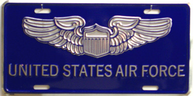 Photo of AIR FORCE (OLD STYLE) LICENSE PLATE, FOR CAR, TRUCK OR WALL