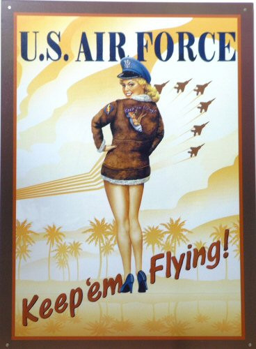 Photo of AIR FORCE POSTER GIRL NOSTALGIC AIRMEN POSTER SIGN