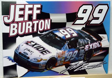 JEFF BURTON  - NASCAR SIGN