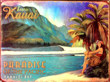 KAUAI, HAWAII ENAMEL SIGN