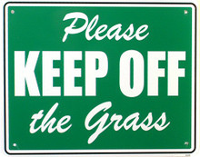 KEEP OFF GRASS SIGN
