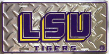 LSU TIGERS COLLEGE LICENSE PLATE