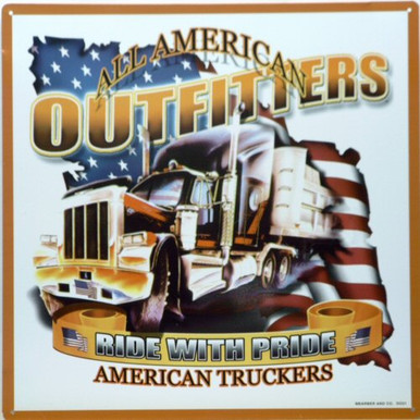 Photo of AMERICAN TRUCKERS THE BIG RIG SIGN  THESE PORCELAIN SIGNS ARE MADE FROM A TURN OF THE CENTURY PROCESS WHICH MAKES THEM LAST A LONG, LONG TIME