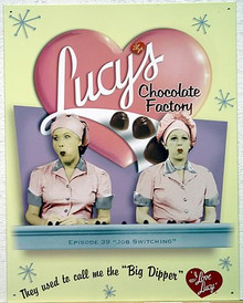 LUCY CHOCOLATE FACTORY COLOR SIGN