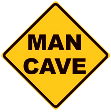 MAN CAVE DIAMOND SIGN