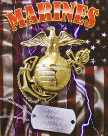 MARINE DOG TAG SIGN