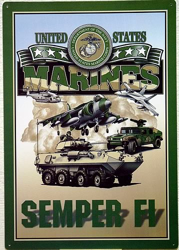 MARINES POSTER SIGN