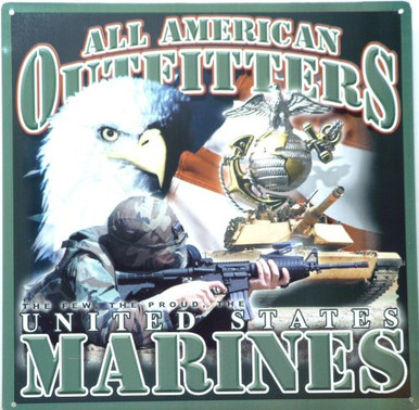 MARINES POSTER SQUARE SIGN