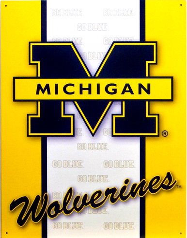 MICHIGAN FANS COLLEGE SIGN