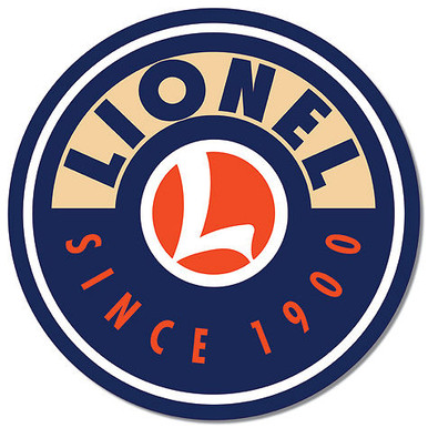 LIONEL 12" DIAMETER TIN SIGN WITH HOLES FOR EASY MOUNTING