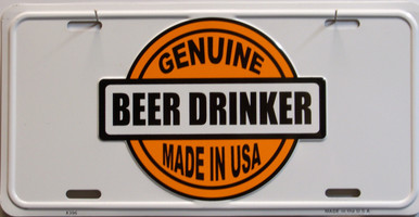 THIS METAL LICENSE PLATE MEASURES 12" X 6" WITH SLOTS FOR EASY MOUNTING