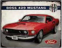 69 MUSTANG MACH I RUSTIC SIGN MEASIRES 15" X 12" WITH HOLES FOR EASY MOUNTING