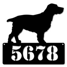 COCKER SPANIEL ADDRESS PERSONALIZED SIGN 15" X 15" (Sublimation Process) Finish on Heavy Metal Sign S/O*  S/O* SPECIAL ORDER SIGNS NORMALLY TAKES 2-3 WEEKS TO SHIP. HAS HOLES FOR EASY MOUNTING THE FIXED SHIPPING PRICE ONLY APPLIES TO THE 48 CONTIGUOS STATES, FOR ALL OTHER COUNTRIES PLUS ALASKA AND HAWAII, SHIPPING WILL BE MORE. PLEASE SEND EMAIL WITH YOUR COMPLETE ADDRESS TO GET AN ACCURATE SHIPPING QUOTE