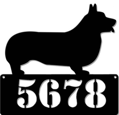 CORGI PEMBROKE 15" X 14" ADDRESS PERSONALIZED SIGN (Sublimation Process) Finish on Heavy Metal Sign S/O*   S/O* SPECIAL ORDER SIGNS NORMALLY TAKES 2-3 WEEKS TO SHIP. HAS HOLES FOR EASY MOUNTING THE FIXED SHIPPING PRICE ONLY APPLIES TO THE 48 CONTIGUOS STATES, FOR ALL OTHER COUNTRIES PLUS ALASKA AND HAWAII, SHIPPING WILL BE MORE. PLEASE SEND EMAIL WITH YOUR COMPLETE ADDRESS TO GET AN ACCURATE SHIPPING QUOTE