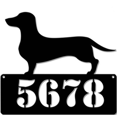 DACHSHUND 2 ADDRESS PERSONALIZED SIGN 15" X 15" (Sublimation Process) Finish on Heavy Metal Sign S/O* S/O* SPECIAL ORDER SIGNS NORMALLY TAKES 2-3 WEEKS TO SHIP. HAS HOLES FOR EASY MOUNTING THE FIXED SHIPPING PRICE ONLY APPLIES TO THE 48 CONTIGUOS STATES, FOR ALL OTHER COUNTRIES PLUS ALASKA AND HAWAII, SHIPPING WILL BE MORE. PLEASE SEND EMAIL WITH YOUR COMPLETE ADDRESS TO GET AN ACCURATE SHIPPING QUOTE