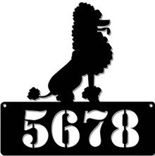 POODLE ADDRESS PERSONALIZED SIGN (Sublimation Process) Finish on Heavy Metal Sign S/O*   S/O* SPECIAL ORDER SIGNS NORMALLY TAKES 2-3 WEEKS TO SHIP. HAS HOLES FOR EASY MOUNTING THE FIXED SHIPPING PRICE ONLY APPLIES TO THE 48 CONTIGUOS STATES, FOR ALL OTHER COUNTRIES PLUS ALASKA AND HAWAII, SHIPPING WILL BE MORE. PLEASE SEND EMAIL WITH YOUR COMPLETE ADDRESS TO GET AN ACCURATE SHIPPING QUOTE