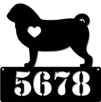 PUG LOVER ADDRESS PERSONALIZED SIGN 15" X 15" (Sublimation Process) Finish on Heavy Metal Sign S/O*   S/O* SPECIAL ORDER SIGNS NORMALLY TAKES 2-3 WEEKS TO SHIP. HAS HOLES FOR EASY MOUNTING THE FIXED SHIPPING PRICE ONLY APPLIES TO THE 48 CONTIGUOS STATES, FOR ALL OTHER COUNTRIES PLUS ALASKA AND HAWAII, SHIPPING WILL BE MORE. PLEASE SEND EMAIL WITH YOUR COMPLETE ADDRESS TO GET AN ACCURATE SHIPPING QUOTE