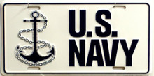 Photo of NAVY (LIGHT) LICENSE PLATE