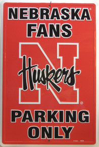 NEBRASKA FANS COLLEGE SIGN