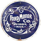 12" RO;UND METAL SIGN WITH HOLES FOR EASY MOUNTING