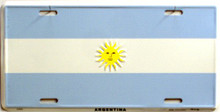 Photo of ARGENTINA FLAG LICENSE PLATE FOR THE CAR, TRUCK OR WALL