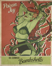POISON IVY 12.5" X 16" VINTAGE METAL SIGN WITH HOLES FOR EASY MOUNTING