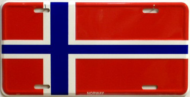 NORWAY FLAG LICENSE PLATE SIGN