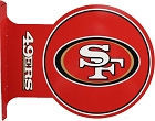 NFL FOOTBALL 18" X 14" X 1.5" FLANGED DOUBLE SIDED METAL SIGN S/O TAKES 1-2 WEEKS TO SHIP