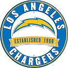 LOS ANGELES CHARGERS 12" ROUND METAL NFL FOOTBALL SIGN S/O "SPECIAL ORDR" SIGN NORMALLY TAKES 1-2 WEEKS TO SHIP