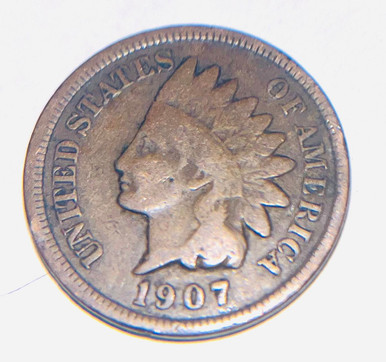 1907 INDIAN HEAD PENNY SHIPPING $1.50  48 CONTIGUOUS STATES ONLY!

FACE
