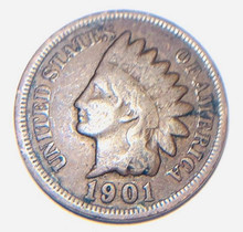 1901 INDIAN HEAD PENNY  $1.50 SHIPPING 48 CONTIGUOUS STATES ONLY!  ONE COIN

FACE