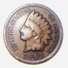 1905 "A" INDIAN HEAD PENNY   $1.50 SHIPPING 48 CONTIGUOUS STATES ONLY!  ONE COIN

FACE
