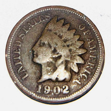1902 INDIAN HEAD PENNY  $1.50 SHIPPING  48 CONTIGUOUS STATES   ONE COIN
FACE