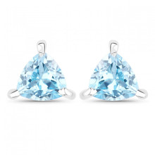 Gemstone Description

Gemstone: Topaz
Gem Grade: AA
Color: Blue
Cut: Trillion Cut
Height: 4.00 mm
Width: 4.00 mm
Depth: 0 mm
CTW: 0.50 CTW
Gem Treatment: Irradiation Treated
Material Information

Primary Material: Sterling Silver
Plating Material: Rhodium
Jewelry Information

Mount Type: Earrings
Gender: Ladies