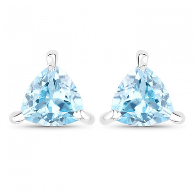 Gemstone Description

Gemstone: Topaz
Gem Grade: AA
Color: Blue
Cut: Trillion Cut
Height: 4.00 mm
Width: 4.00 mm
Depth: 0 mm
CTW: 0.50 CTW
Gem Treatment: Irradiation Treated
Material Information

Primary Material: Sterling Silver
Plating Material: Rhodium
Jewelry Information

Mount Type: Earrings
Gender: Ladies