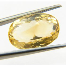 Gemstone Description
Gemstone: Citrine
Color: Yellow
Gem Grade: AA
CTW: 12.600 CTW
Cut: Oval Cut
Height: 17.0 mm
Width: 11.0 mm
Depth: 9.0 mm
Additional Information
Take a look at this Citrine featuring a beautiful yellow* color. This 12.60 ctw Citrine is cut in an oval* fashion and measures 17 h X 11 w mm.


