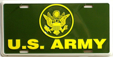 Photo of ARMY LICENSE PLATE