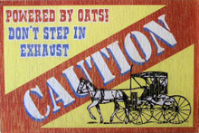 OAT POWERED BUGGY SIGN