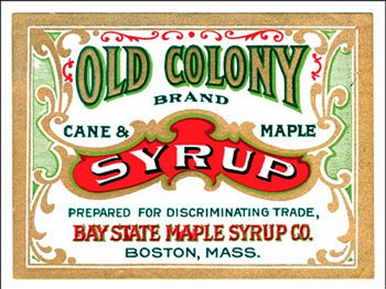 OLD COLONY SYRYUP ENAMEL SIGN