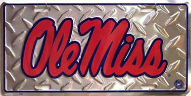 OLE MISS REBELS COLLEGE LICENSE PLATE