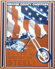 ORANGE CO. CHOPPER - RED, WHITE & BLUE CHOPPER SIGN