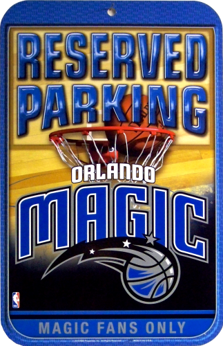 ORLANDO MAGIC BASKETBALL PARKING ONLY SIGN