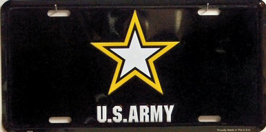 Photo of ARMY STAR METAL LICENSE PLATE