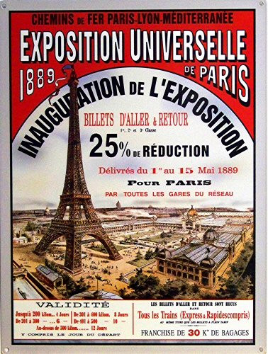 PARIS 1889 EXPO,  FRANCE ENAMEL SIGN